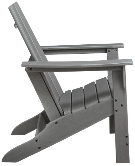Signature Design by Ashley® Cove Beach Gray Wooden Outdoor Adirondack Chair-3
