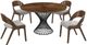 Armen Living Cirque Polly 5-Piece Walnut Dining Set-0