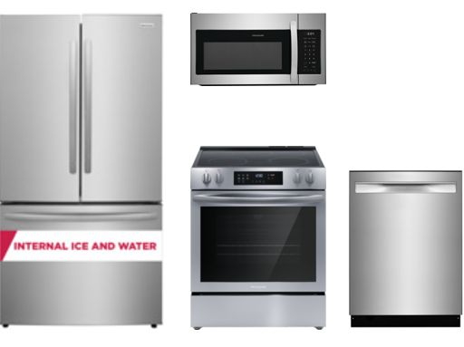 Frigidaire 4-Piece Stainless Stain Kitchen Package-0