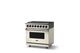 Viking® 7 Series 36" Pure White Pro Style Dual Fuel Range-2