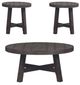Liberty Furniture Modern Farmhouse 3-Piece Dusty Charcoal Living Room Table Set-0