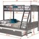 Donco Kids Louver Twin/Full Bunk Bed With Trundle-2