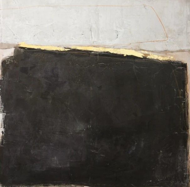 Stylecraft Black Abstract and Gold Leaf Wall Art-2