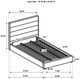 Coaster® Felicity 4-Piece White Eastern King Bedroom Set -5