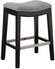 Olliix by Madison Park Grey Belfast Saddle Counter Stool-0