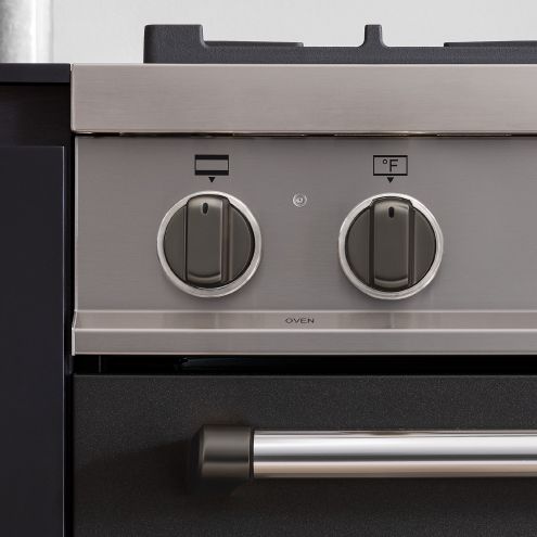 Bertazzoni Black Nickel 11 knobs Induction