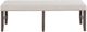 Jofran Inc. Willow Creek Beige/Chocolate Brown Dining Bench-2