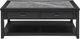 Steve Silver Co. Garvine Gray Coffee Table with Midnight Base-1