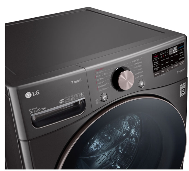 LG Black Stainless Steel Front Load Washer & Electric Dryer Laundry Pair-4