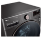LG Black Stainless Steel Front Load Washer & Electric Dryer Laundry Pair-4