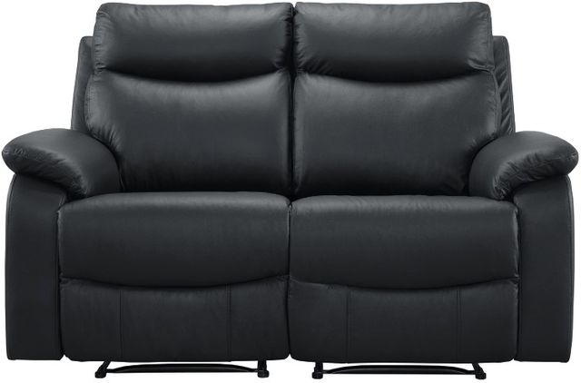 Mazin Furniture Wembley 2-Piece Black Modular Reclining Loveseat-1