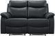 Mazin Furniture Wembley 2-Piece Black Modular Reclining Loveseat-1