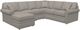 La-Z-Boy® Collins 5-Piece Ash Sectional and Chaise-0