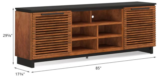 Legends Home Graceland Black/Bourbon 85" Console-2