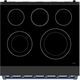 Thor Kitchen 30" Black Pro Style Electric Range with Precision Knob Control & Blue Hardware-5