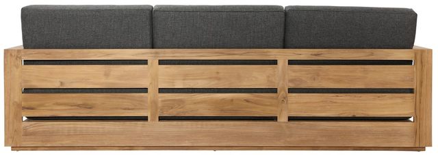 Dovetail Furniture Darlene Charcoal/Natural Fabric/Teak Outdoor Sofa -2