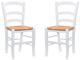 Linon Venezia 2-Piece White Rush Seat Dining Side Chair Set-0