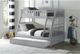 Homelegance® Orion Gray Twin over Full Youth Bunk Bed with Twin Trundle -1
