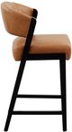 Bassett® Furniture Asher Brown Upholstered Faux Leather Counter Stool-2