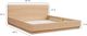 Moe's Home Collection Round Off Light Brown Queen Bed-1