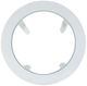 Jofran Inc. Urban Icon Glass Top Round Dining Table with White Base-3