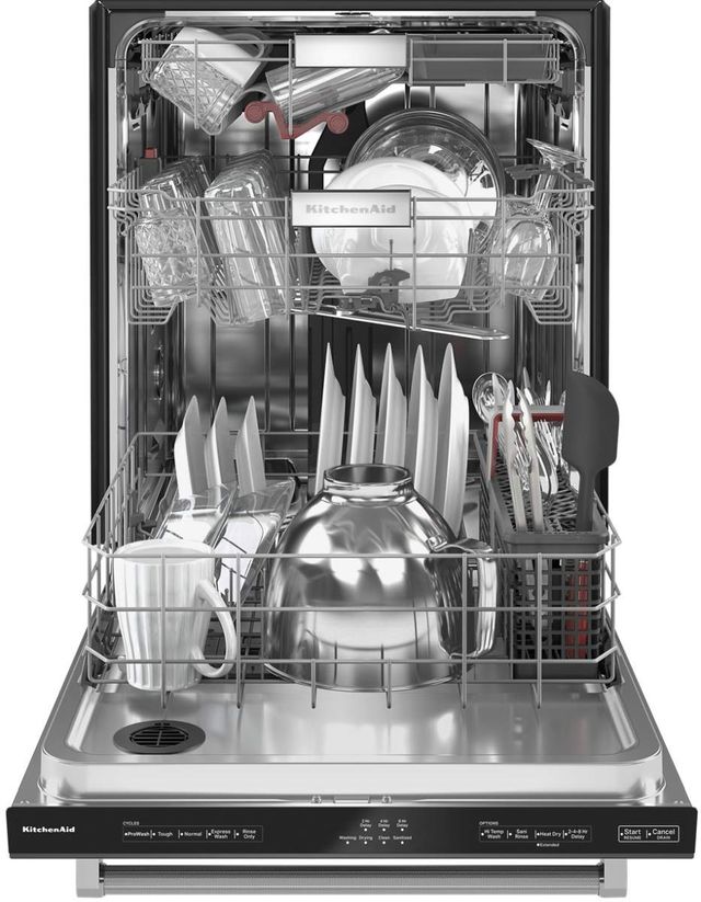 KitchenAid® 4 Piece Black Stainless Steel Kitchen Package-16