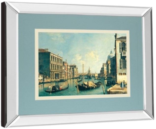 Classy Living Antonia Canaletto The Grand Canal, Venice The Rialto Bridge 34" Wall Art-3