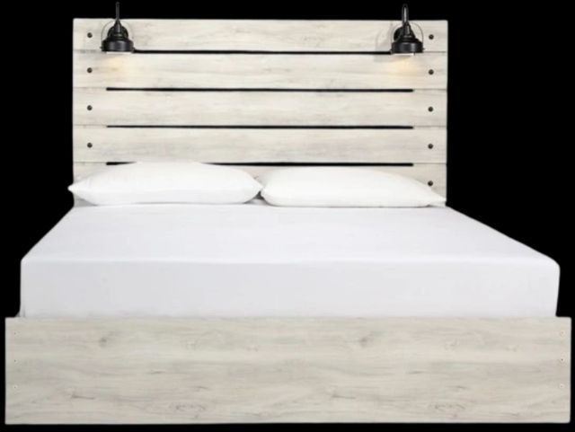 Signature Design by Ashley® Cambeck Whitewash King Panel Bed-1
