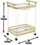 Steve Silver Co. Aerin Gold Server Cart-2