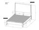 International Furniture Direct Parota Nova Natural Wood Queen Platform Bed Footboard with Rails-2