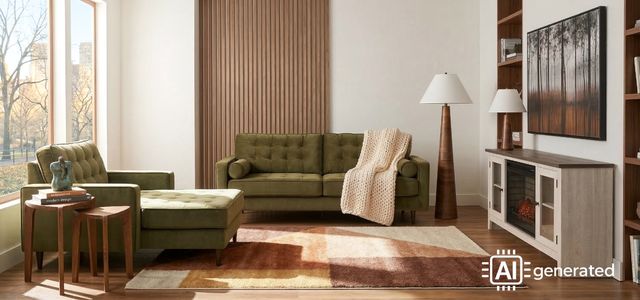 Ashley® Reveon Lakes Olive Sofa-4