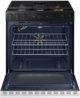 Samsung Bespoke 30" White Glass Slide-In Gas Range-2