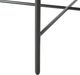 Elements International Vienna Black Coffee Table with White Marble Top-3