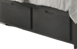 Night & Day Furniture™ Spices Bedroom Stonewash Twin Drawer Pedestal Bed-1