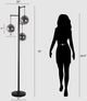 Classy Living Globe Cascade Black Floor Lamp-1