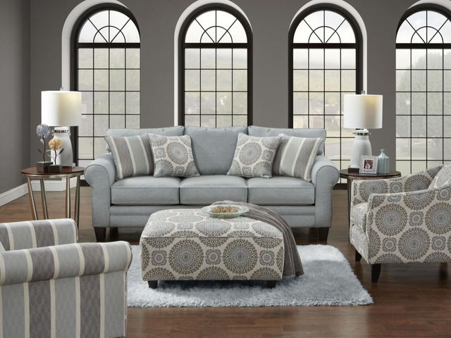 Fusion Furniture Grande Mist Gray Loveseat-2