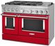 KitchenAid® 48" Passion Red Pro Style Dual Fuel Range with Griddle-3