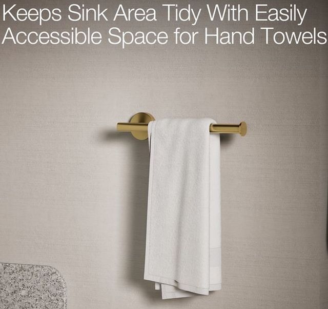 KOHLER® Elate® Matte Black 9" Towel Arm-2