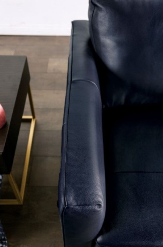 Furniture of America® Mezzanotte Midnight Blue Chair-3