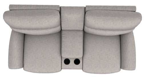 La-Z-Boy® Robin Smoke Power Reclining Loveseat with Console and Headrest-4