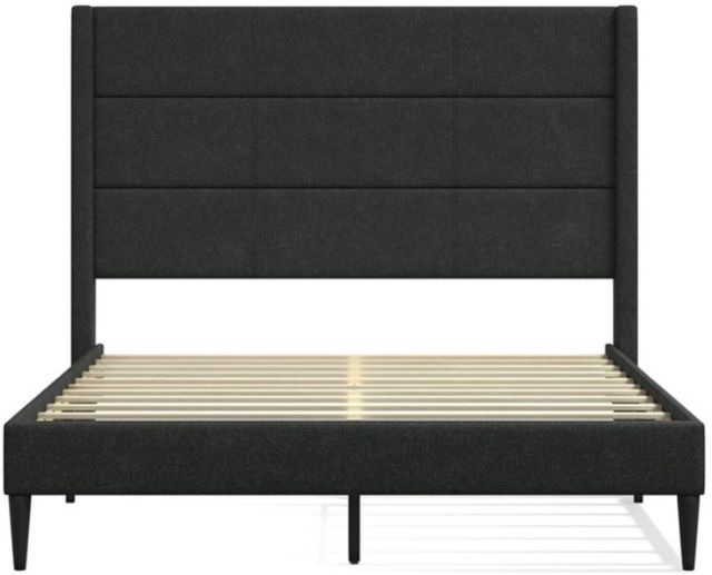 American Wholesale Furniture Tellworth Gray Queen Upholstered Bed-1