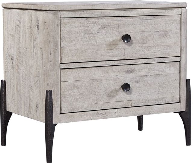 aspenhome® Zane Parchment 2-Drawer Nightstand-0