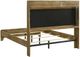 Coaster® Henderson 5-Piece Gray/Medium Oak Eastern King Upholstered Panel Bedroom Set -2