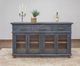 International Furniture Direct Vintage Blue/Natural Brown Console-3