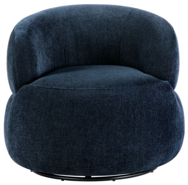 Homelegance® Ruvo Blue Swivel Chair-2