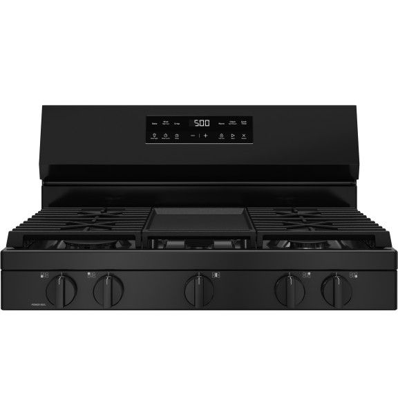 GE® 500 Series 30" Black Freestanding Gas Range-4