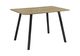 Monarch Specialties Inc. Dark Taupe 36" x 48" Laminate Top Dining Table with Black Metal Base-0