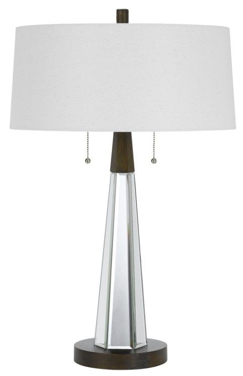 Cal® Lighting & Accessories Casertal Black/White Table Lamp-0