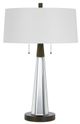 Cal® Lighting & Accessories Casertal Black/White Table Lamp-0