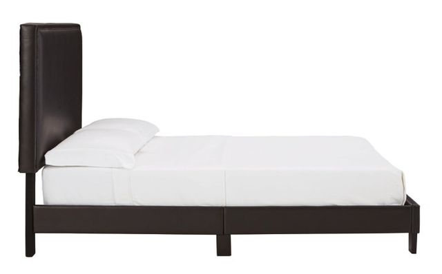 Signature Design by Ashley® Mesling Dark Brown Queen Upholstered Bed-3
